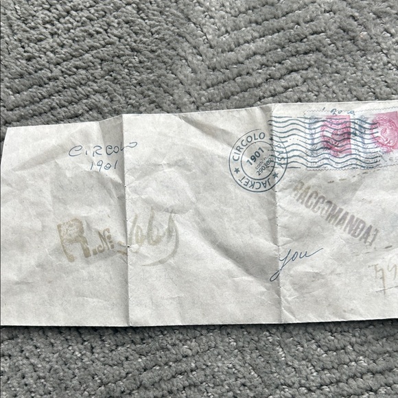 Circolo 1901 Double Breasted Plaid Blazer Blue Gray Made in Italy - Picture 11 of 14